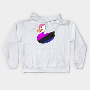 Genderfluid Duck Kids Hoodie